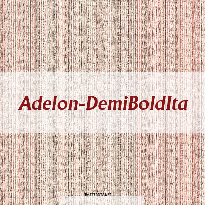 Adelon-DemiBoldIta example