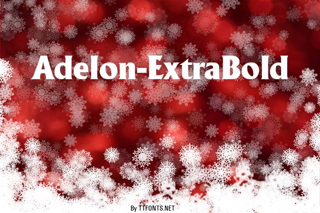 Adelon-ExtraBold example