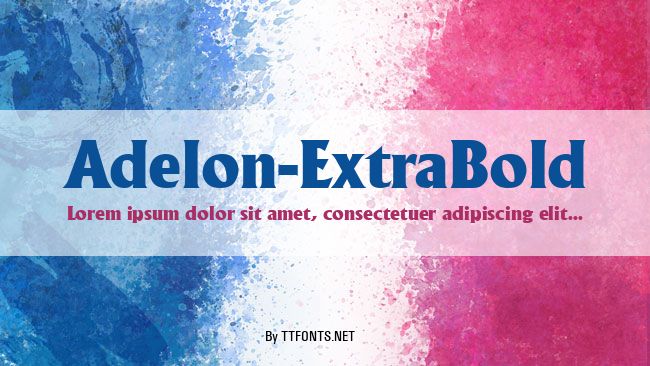 Adelon-ExtraBold example