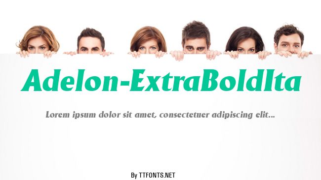 Adelon-ExtraBoldIta example