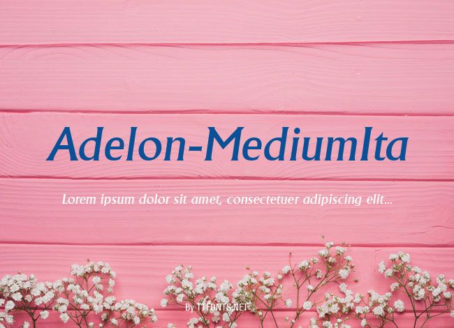 Adelon-MediumIta example