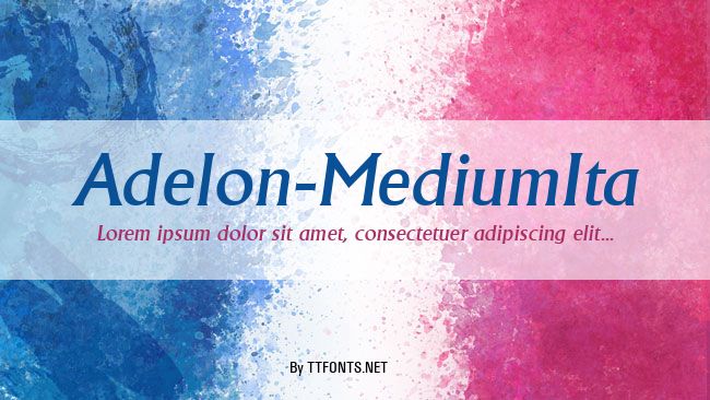 Adelon-MediumIta example