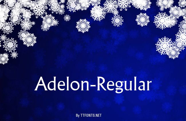 Adelon-Regular example