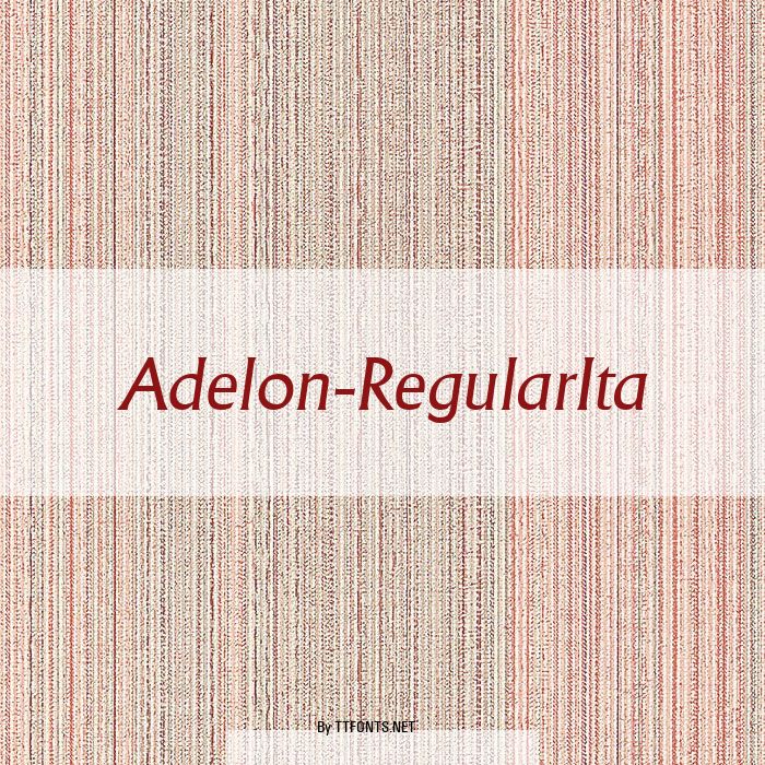 Adelon-RegularIta example