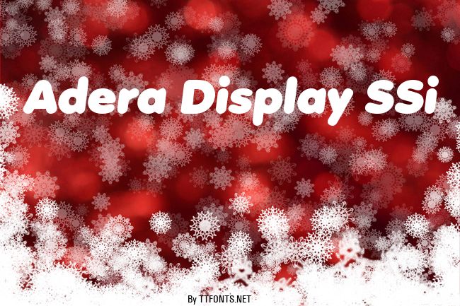 Adera Display SSi example