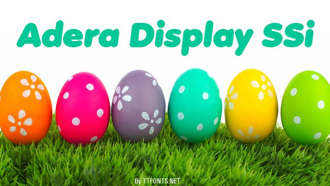 Adera Display SSi example
