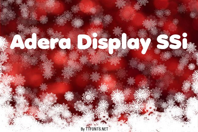 Adera Display SSi example