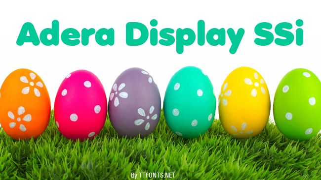 Adera Display SSi example