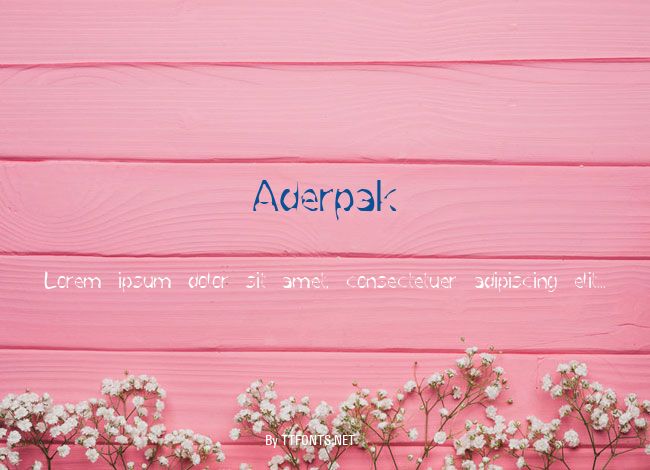 Aderpak example