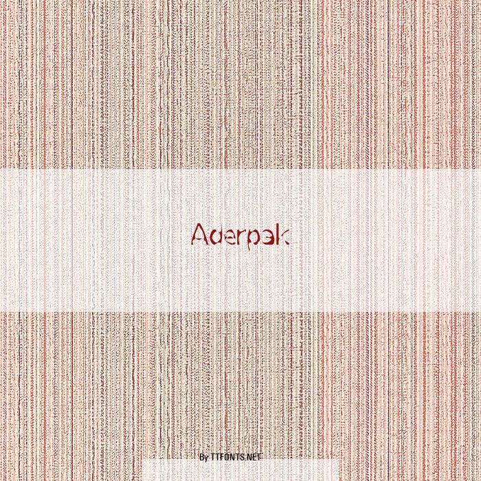 Aderpak example