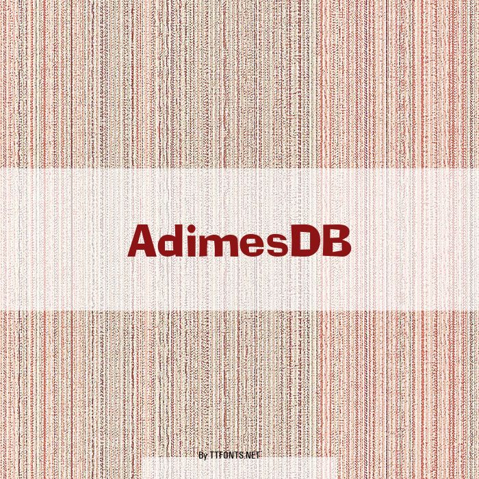 AdimesDB example