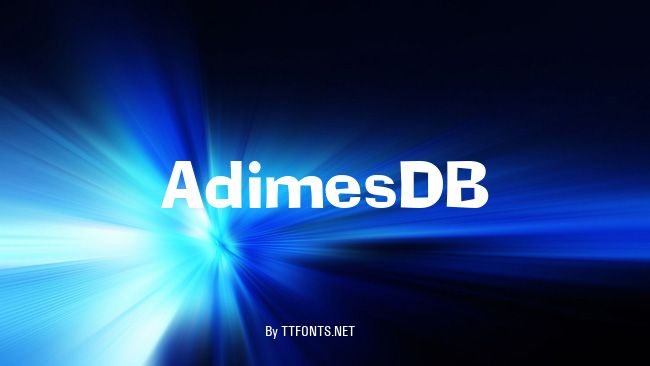 AdimesDB example