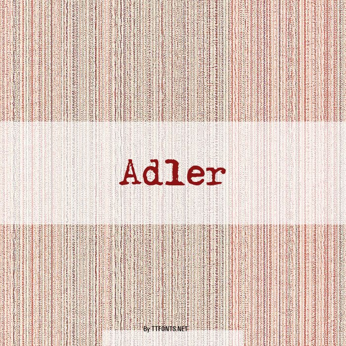 Adler example