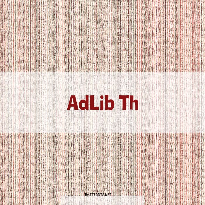 AdLib Th example