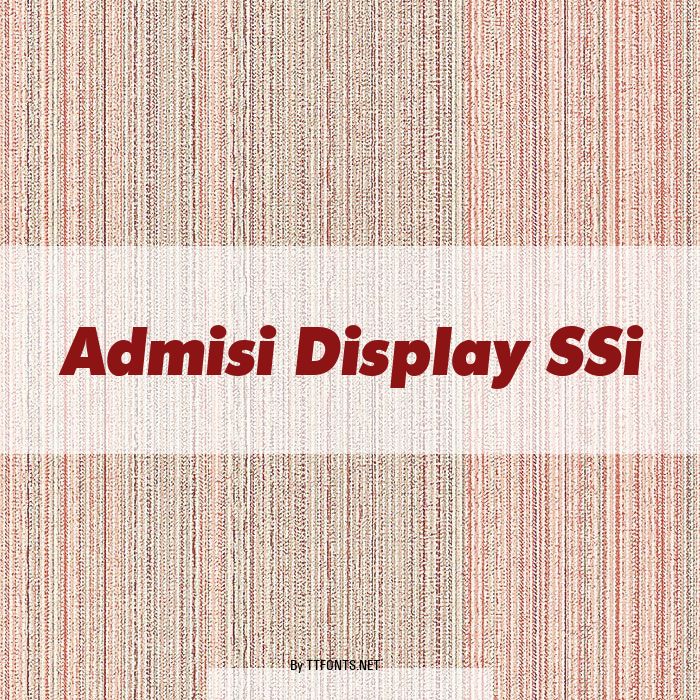 Admisi Display SSi example