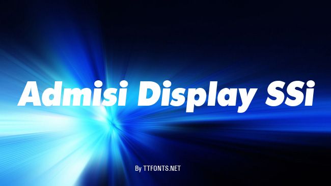 Admisi Display SSi example