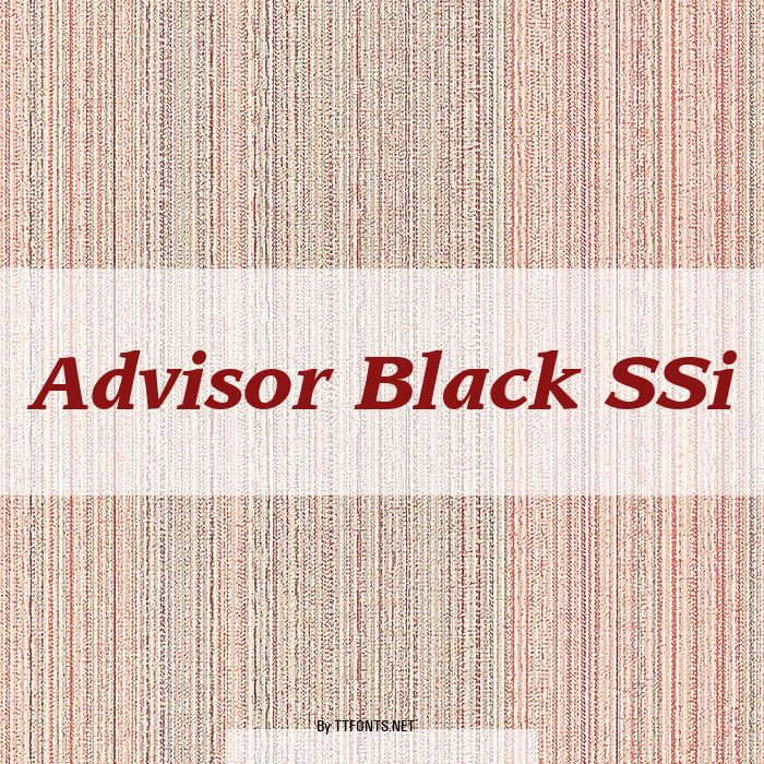 Advisor Black SSi example