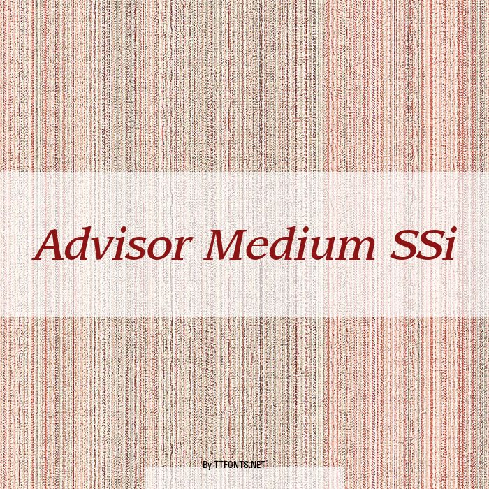 Advisor Medium SSi example