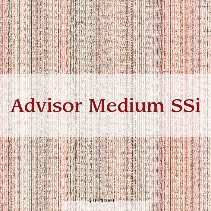 Advisor Medium SSi example