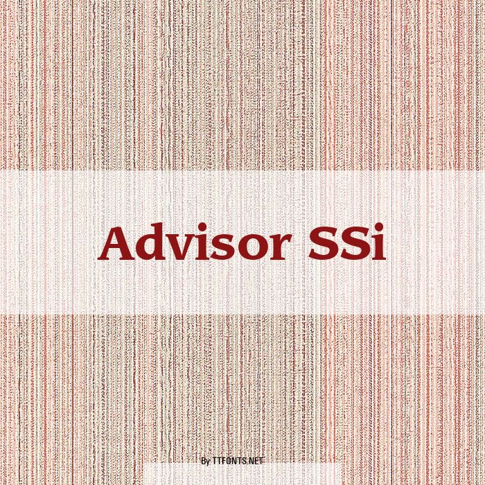 Advisor SSi example