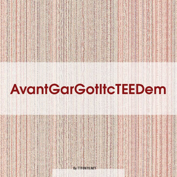 AvantGarGotItcTEEDem example