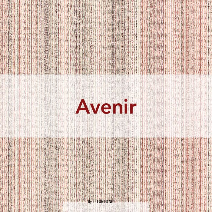 Avenir example