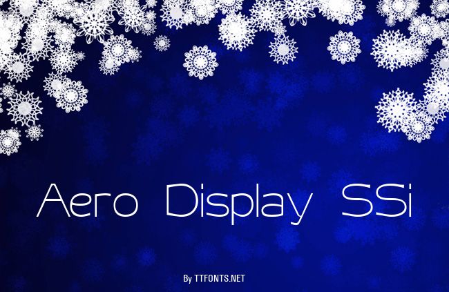 Aero Display SSi example
