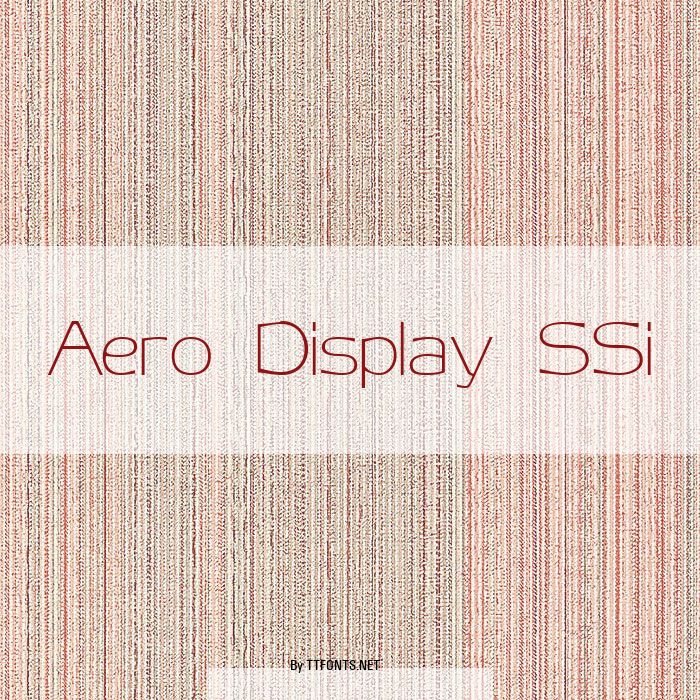 Aero Display SSi example