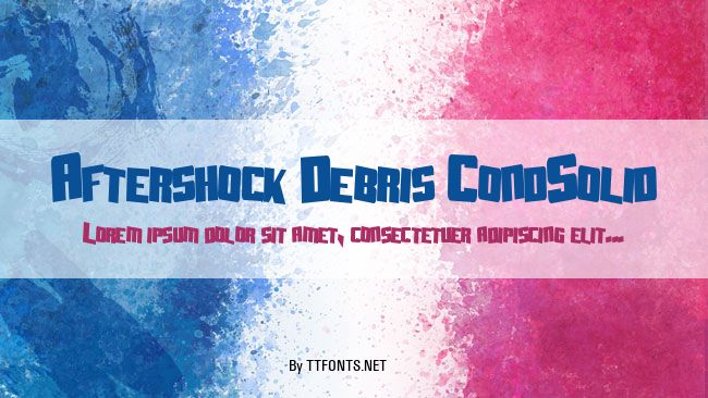 Aftershock Debris CondSolid example