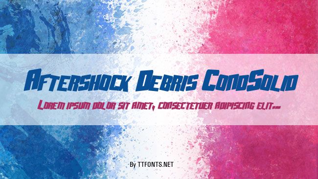 Aftershock Debris CondSolid example