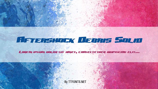 Aftershock Debris Solid example