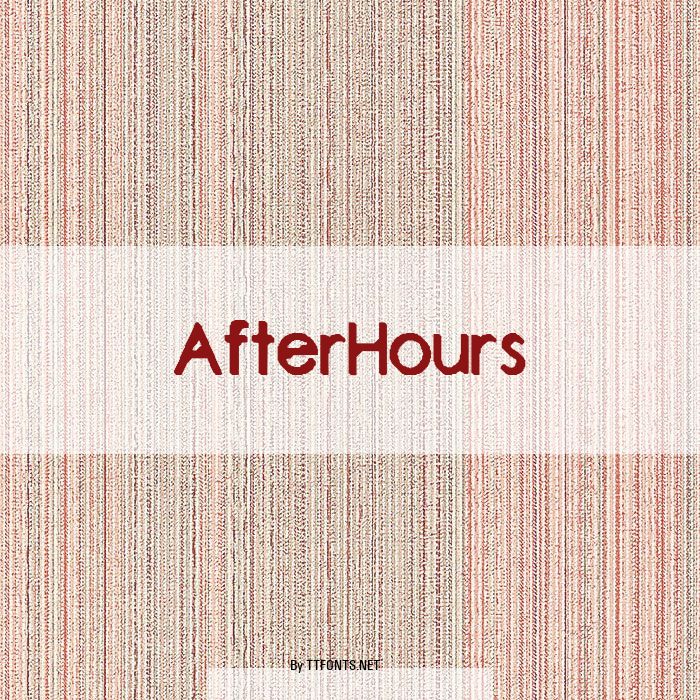 AfterHours example