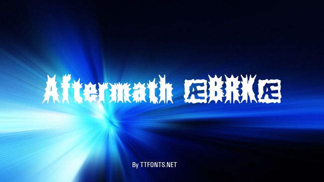 Aftermath (BRK) example