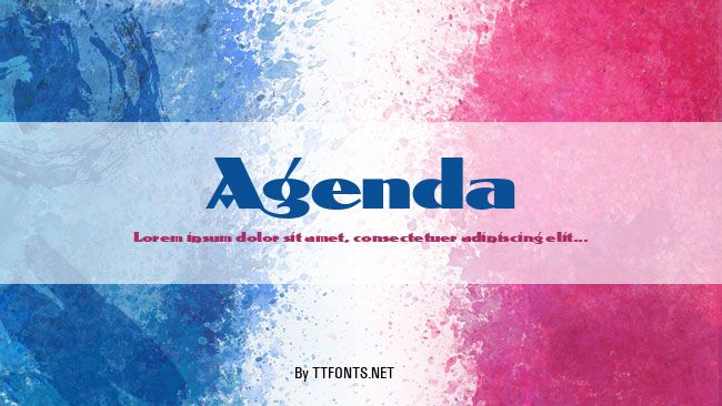 Agenda example