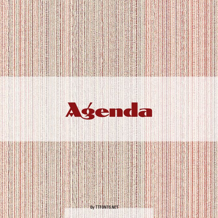 Agenda example
