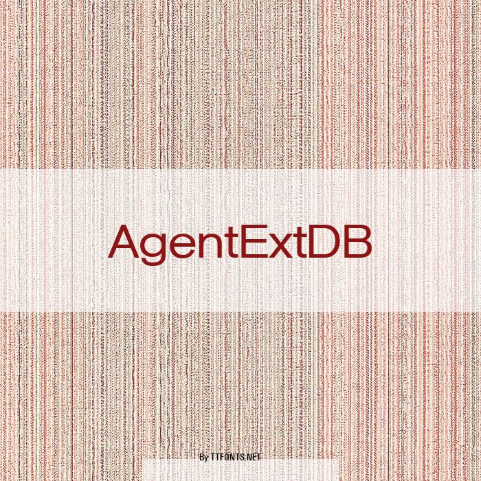 AgentExtDB example