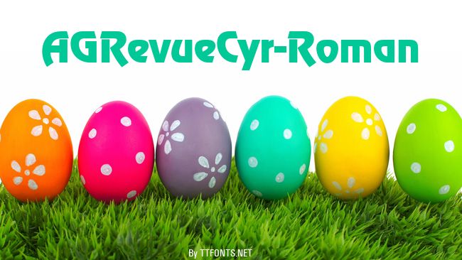 AGRevueCyr-Roman example