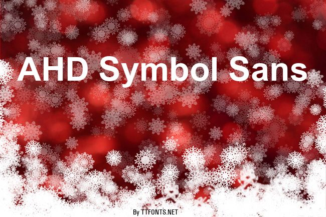 AHD Symbol Sans example