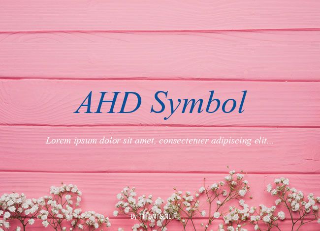 AHD Symbol example
