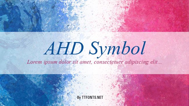 AHD Symbol example