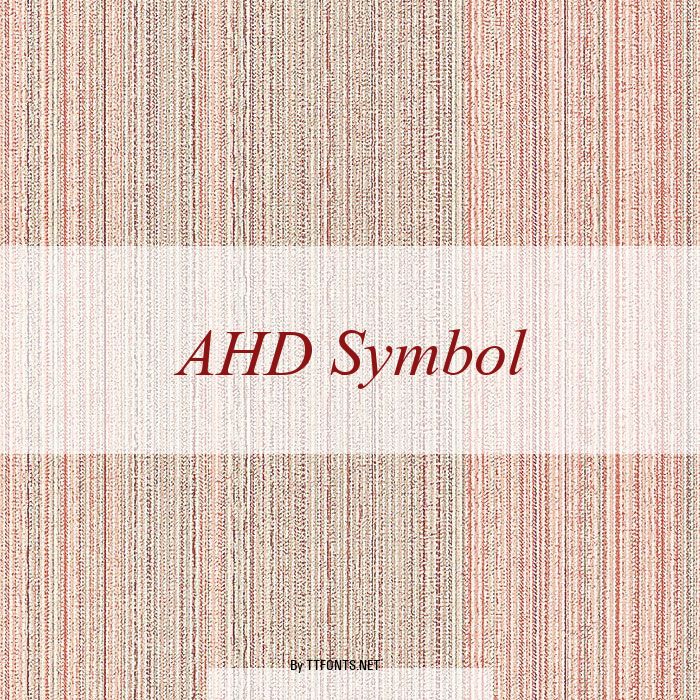 AHD Symbol example