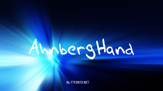 AhnbergHand example