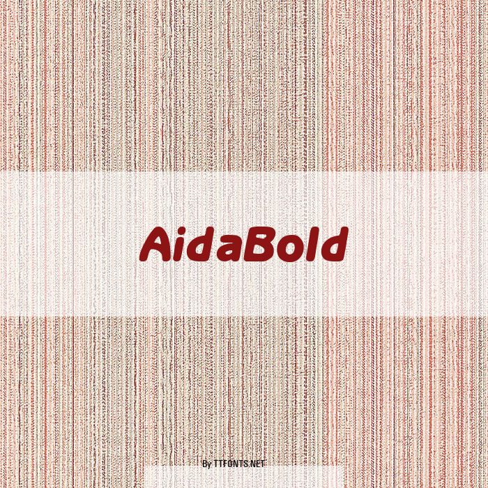 AidaBold example