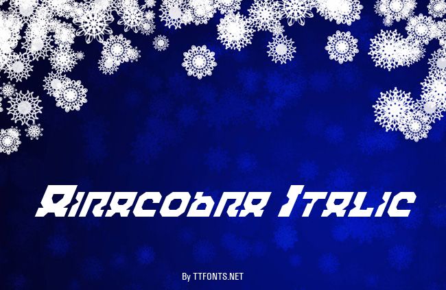 Airacobra Italic example