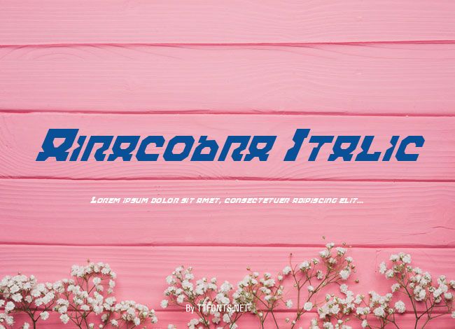 Airacobra Italic example