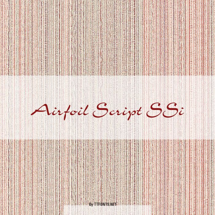 Airfoil Script SSi example