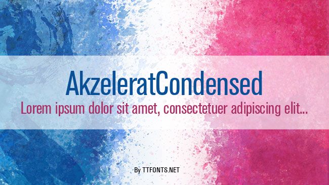 AkzeleratCondensed example