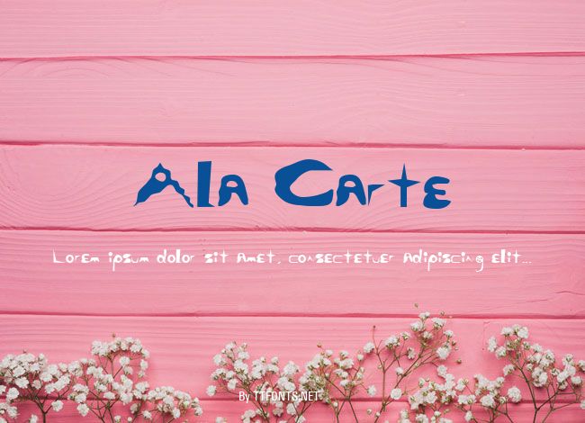 Ala Carte example