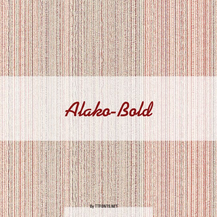 Alako-Bold example