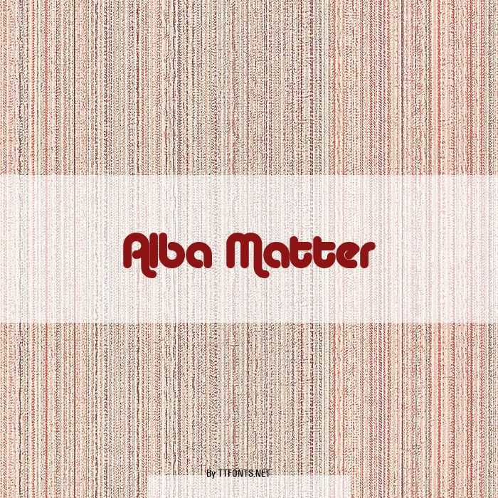 Alba Matter example